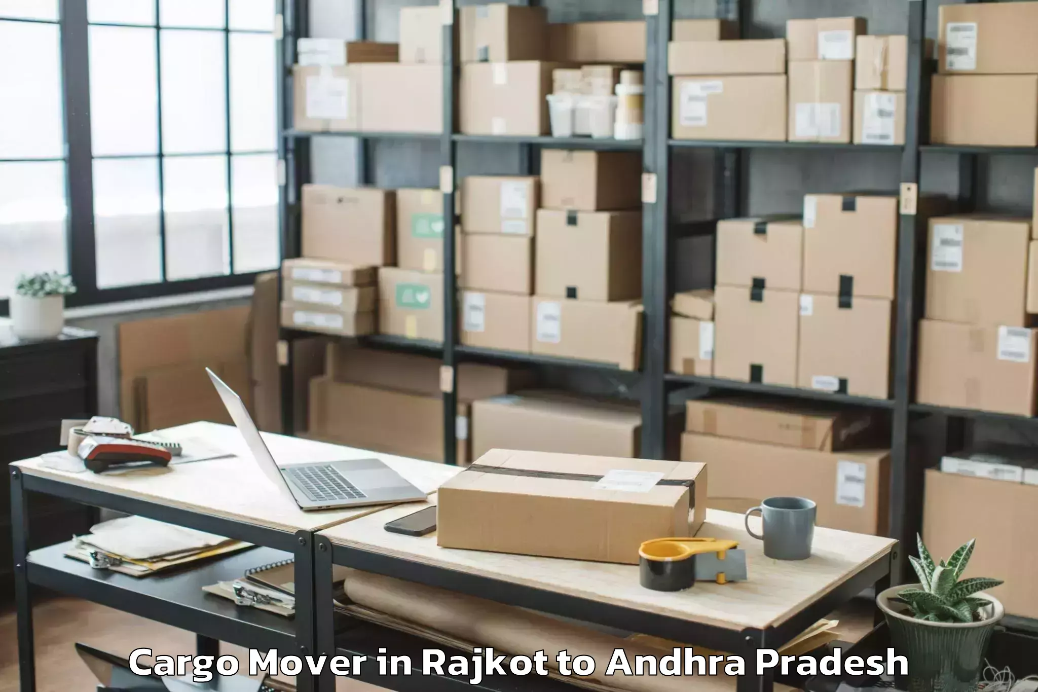 Book Rajkot to Bondapalle Cargo Mover